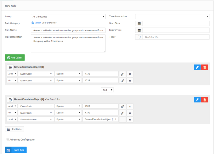 Create User Behavior Rule With LOGTITAN NG SIEM