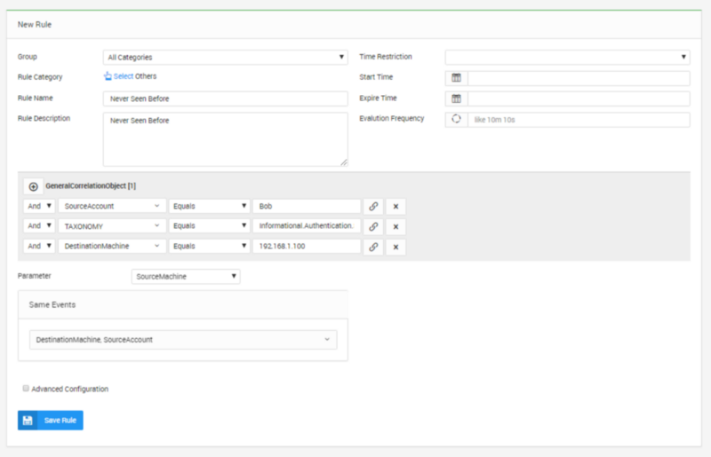 LOGTITAN Rule Editor 2 Never-Seen-Before Type of Rules